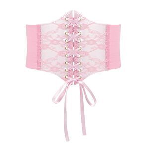 1889 Elastic Corset Belt For Women Costume Wide Lace Up Waist